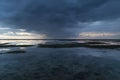 Raincloud at the ocean, Gili Air, Lombok, Indonesia