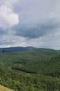 Raincloud over the mountains