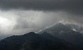 Rainclouds over hills Royalty Free Stock Photo