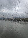 Raindrop in Koblenz cable car