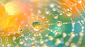 Raindrops bead on a Royalty Free Stock Photo