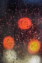 raindrops on car glass Royalty Free Stock Photo