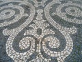 Raindrops on the Cobblestone Street, Portuguese Pavement in Evora