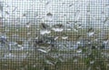 raindrops on glass Royalty Free Stock Photo