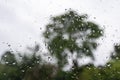 Close up raindrops on a glass window Royalty Free Stock Photo