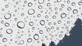 Raindrops on Glass Surface Vector Illustration for Weather Effects, vector design Generative AI Royalty Free Stock Photo