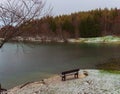 Raindrops and Hail in the Lake Calamone