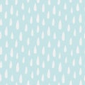 Raindrops hand drawn seamless pattern. Children room decor in pastel color. Kids nursery. Rainbow raindrops. Baby shower