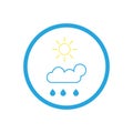 raindrops icon logo vector illustration design