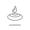 Raindrops icon. Trendy Raindrops logo concept on white backgroun