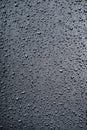 raindrops on metal surface in rainy days Royalty Free Stock Photo