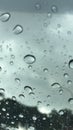 Raindrops rain drops waterdrops glass winshield Royalty Free Stock Photo