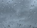Raindrops Texture on Window