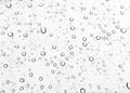Raindrops water drop on window glass white background