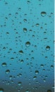 Raindrops on wet window glass. Mobile Phone Wallpaper Royalty Free Stock Photo