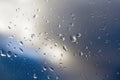 Raindrops on window Royalty Free Stock Photo