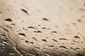 Raindrops on the window close up. rain drops on the glass macro. water drops falling down on window. rainy day Royalty Free Stock Photo