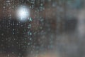 Raindrops on a window glass, background concept