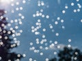 Raindrops on the window glass. Royalty Free Stock Photo