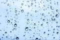 Raindrops on a window pane. Royalty Free Stock Photo