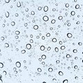 Raindrops on the windshield of the car in the rain Royalty Free Stock Photo