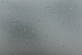 Rainfall on the window glass. Royalty Free Stock Photo