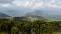 Rainforest in the panoramic mountain landscapes of Aberdare Ranges, Kenya Royalty Free Stock Photo