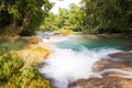 Rainforest Waterfalls Of Agua Azul Royalty Free Stock Photo