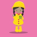 raini day fun standing 22 Royalty Free Stock Photo