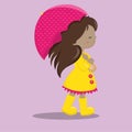 raini day fun walking 20 Royalty Free Stock Photo
