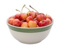 Rainier Cherries Isolated Royalty Free Stock Photo