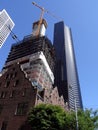 The Rainier Club, building under construction, and Columbia Cent Royalty Free Stock Photo