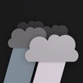 Raining clouds Royalty Free Stock Photo