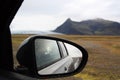 Raining day on the ring road in Iceland.