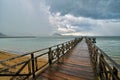 Raining when leaving Komodo island