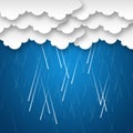 Raining Sky Background Means Rainy Weather Or Storms Royalty Free Stock Photo
