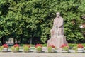 Rainis statue, Esplanade Park in Riga, Latv