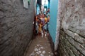 Rains cause water logging in Kolkata Royalty Free Stock Photo