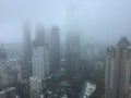 Rains in Mumbai, Panorama of Mumbai City in the rains.