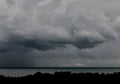 Rainstorm Over Lake Michigan Royalty Free Stock Photo