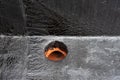 rainwater drain. Flat roof drain close up Royalty Free Stock Photo