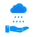 Rainwater harvesting icon