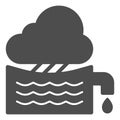 Rainwater tank solid icon. Water container vector illustration isolated on white. Agriculture glyph style design Royalty Free Stock Photo