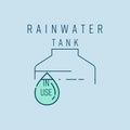 Rainwater Tank In Use 1 Royalty Free Stock Photo
