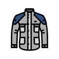 rainwear motorcycle color icon vector illustration