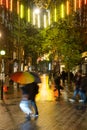 Rainy Autumn Evening in Seven Dials London Royalty Free Stock Photo
