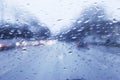 Rainy Car Ride Royalty Free Stock Photo