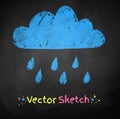 Rainy cloud Royalty Free Stock Photo