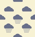 Rainy cloud pattern Royalty Free Stock Photo