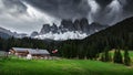 Dolomites Italian Alps Mountains Royalty Free Stock Photo